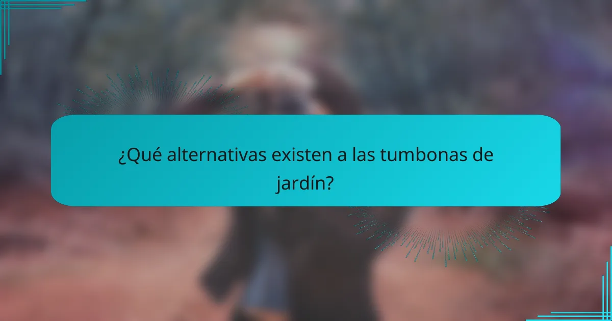 ¿Qué alternativas existen a las tumbonas de jardín?